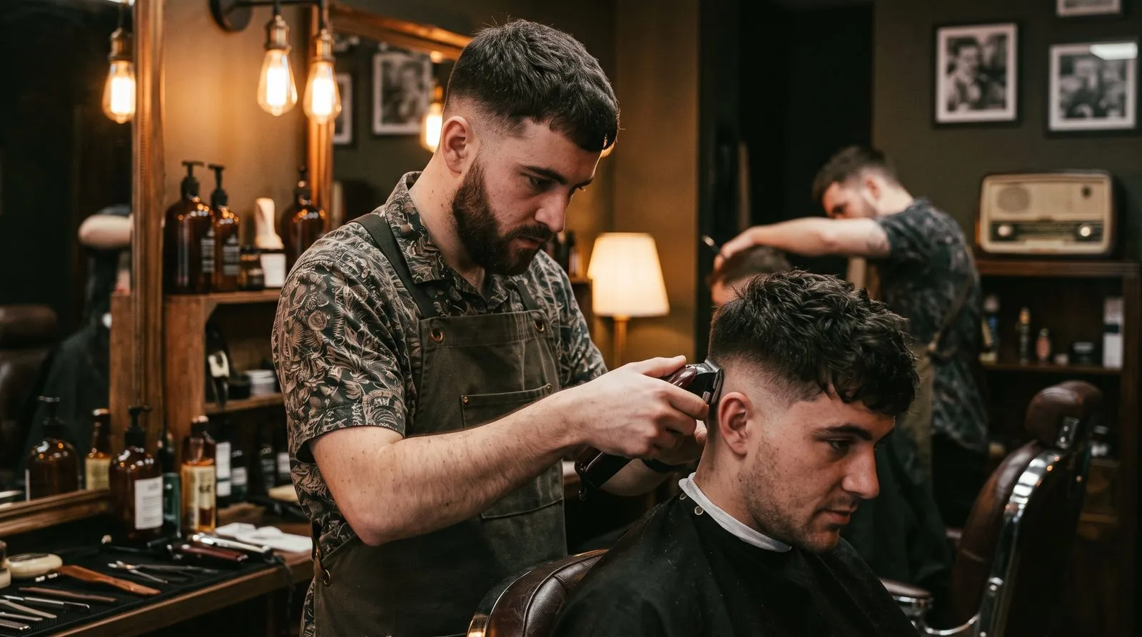 Sample website design for Kings Cross Barber Club, a fictional hairdressers & barbers business