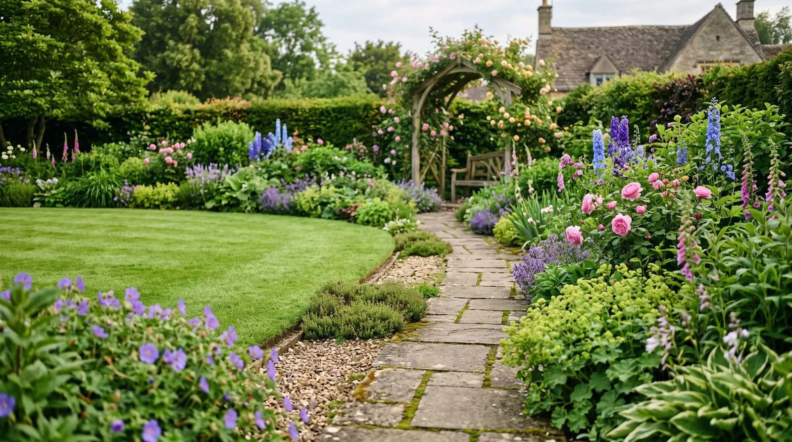 Sample website design for Willow & Stone Garden Design, a fictional landscapers & gardeners business