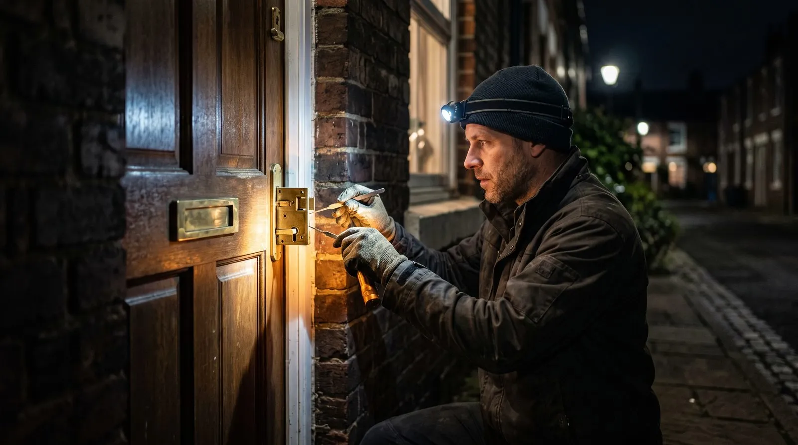 Sample website design for NightOwl Locksmiths, a fictional locksmiths business